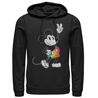 Disney's Mickey & Friends Mickey Men's Tie Dye Pants Portrait Hoodie
