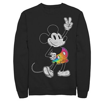 Disney's Mickey And Friends Mickey Tie Dye Pants Portrait Men's Sweatshirt