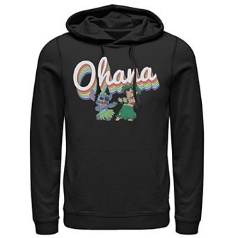 Disney's Lilo & Stitch Ohana Rainbow Men's Graphic Hoodie