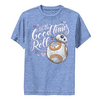 Boys 8-20 Star Wars Valentines Good Times Roll Hearts Performance Graphic Tee