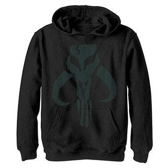 Boys 8-20 Star Wars: The Mandalorian Striped Logo Graphic Fleece Hoodie