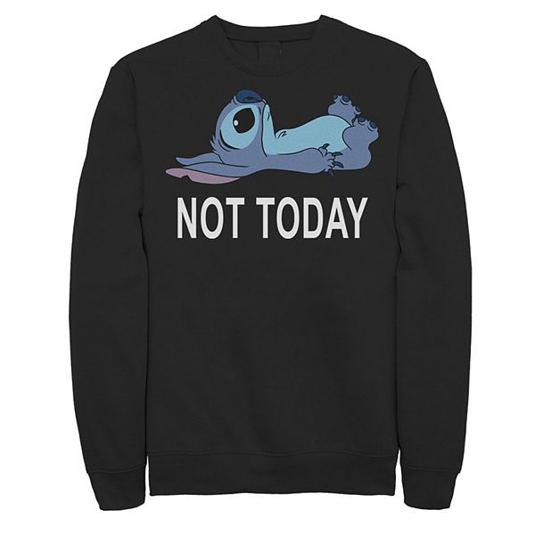 Men S Disney Lilo Stitch Not Today Stitch Sweatshirt