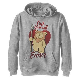 Boys 8-20 Star Wars Ewok Love Will Endor Valentine's Graphic Fleece Hoodie