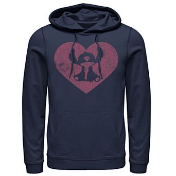 Disney's Lilo & Stitch Men's Valentine's Day Heart Stitch Hoodie