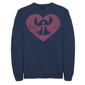 Disney's Lilo & Stitch Valentine's Day Heart Stitch Men's Sweatshirt