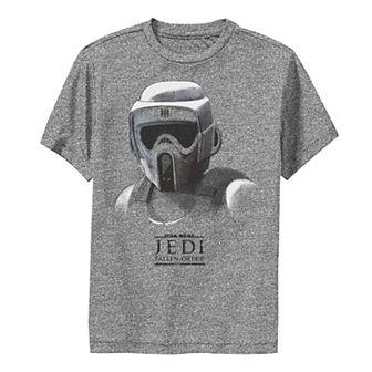Boys 8-20 Star Wars Jedi: Fallen Order Grayscale Scout Trooper Performance Graphic Tee