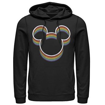 Disney's Mickey Mouse Rainbow Ears Men's Graphic Hoodie