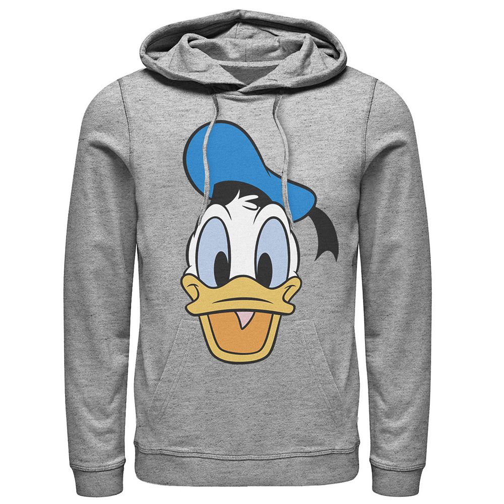 Disney's Mickey Friends Donald Duck Big Face Men's Hoodie