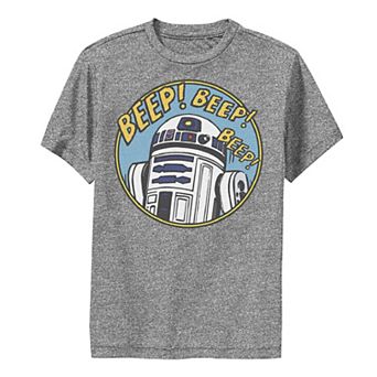 Boys 8-20 Star Wars R2-D2 Bleep Bleep Bleep Performance Graphic Tee