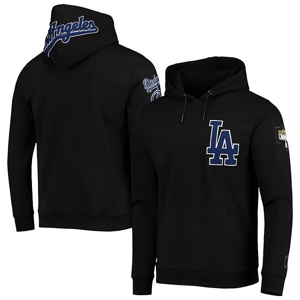 Pro Team Black MLB Los Angeles Dodgers 2 Sided Graphic Hoodie Size