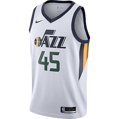 Men's Nike Donovan Mitchell White Utah Jazz 2020/21 Swingman Jersey ...