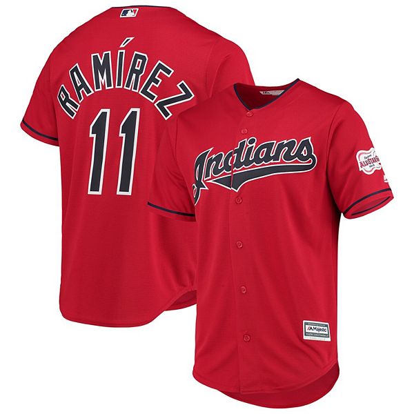 Cleveland Indians Mens large Stitched No Name Jersey