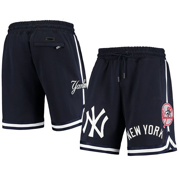 Pro Standard Men's New York Yankees Pinstripe Woven Shorts - Navy - Hibbett