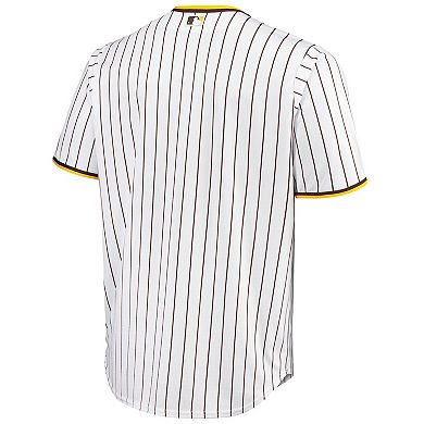 Men's White/Brown San Diego Padres Big & Tall Home Replica Team Jersey