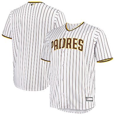 Men's White/Brown San Diego Padres Big & Tall Home Replica Team Jersey