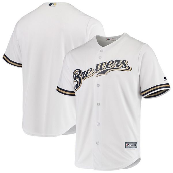 Milwaukee Brewers Authentic Home White Jersey Sz 48,52,54,56