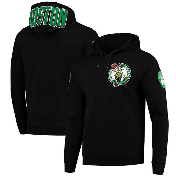 Boston Celtics Black & Green Attack Colorblock Pullover Hoodie