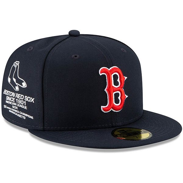 Men's New Era Navy Boston Red Sox Sidescreen 59FIFTY Fitted Hat