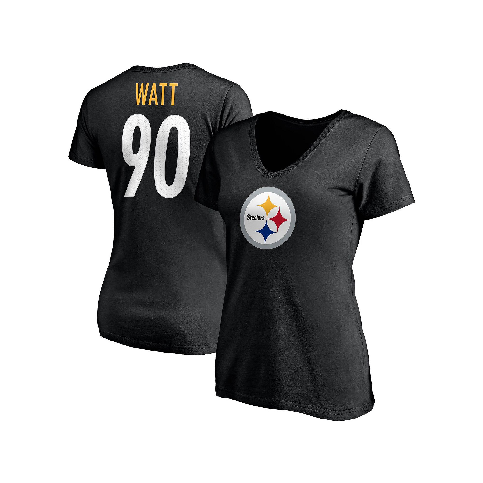 Womens Fanatics Branded T.J. Watt Black Pittsburgh Steelers Player Icon Na