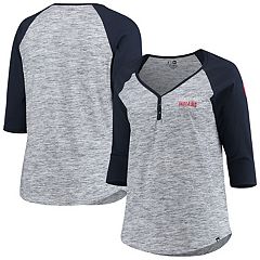 Houston Astros Majestic Threads Cooperstown Collection 3/4-Sleeve Raglan  Tri-Blend T-Shirt - Heathered Gray/Navy