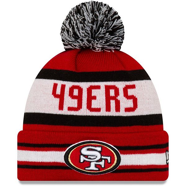 KTZ Black San Francisco 49ers 2022 Sideline Ink Dye Tonal Cuffed Knit Hat  in Gray for Men