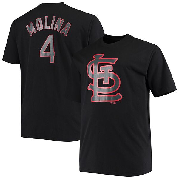 Women's Nike Yadier Molina Red St. Louis Cardinals Name & Number T-Shirt