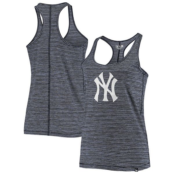 Women's New Era Navy York Yankees Racerback Baby Jersey Tank Top Size: Small