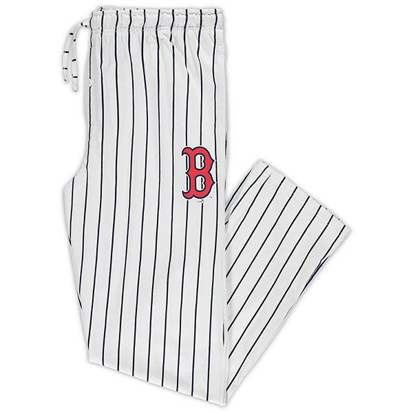 Men's Concepts Sport White/Navy Boston Red Sox Big & Tall Pinstripe
