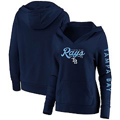 Mlb Tampa Bay Rays Men's Lightweight Bi-blend Hooded Sweatshirt