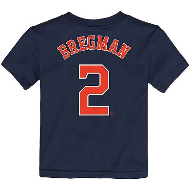 Infant Nike Alex Bregman Navy Houston Astros Player Name & Number T-Shirt