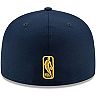 Men's New Era Navy New Orleans Pelicans Shield 59FIFTY Fitted Hat