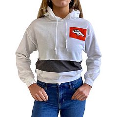 Buffalo Bills Refried Apparel Women's Sustainable Crop Dolman Pullover  Hoodie - White