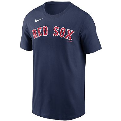 Men's Nike Rafael Devers Navy Boston Red Sox Name & Number T-Shirt