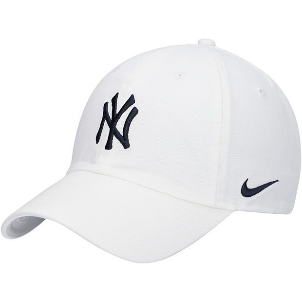 Mierda bala Adular Men's Nike White New York Yankees Heritage 86 Team Performance Adjustable  Hat