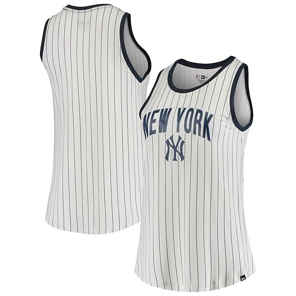 Women's New Era White/Navy New York Yankees Team Pinstripe Jersey