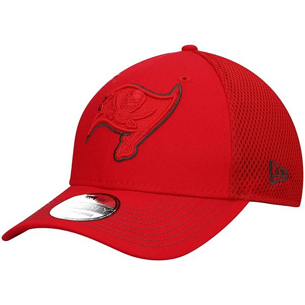 Men's New Era Red Tampa Bay Buccaneers Team Neo Logo 39THIRTY Flex Hat