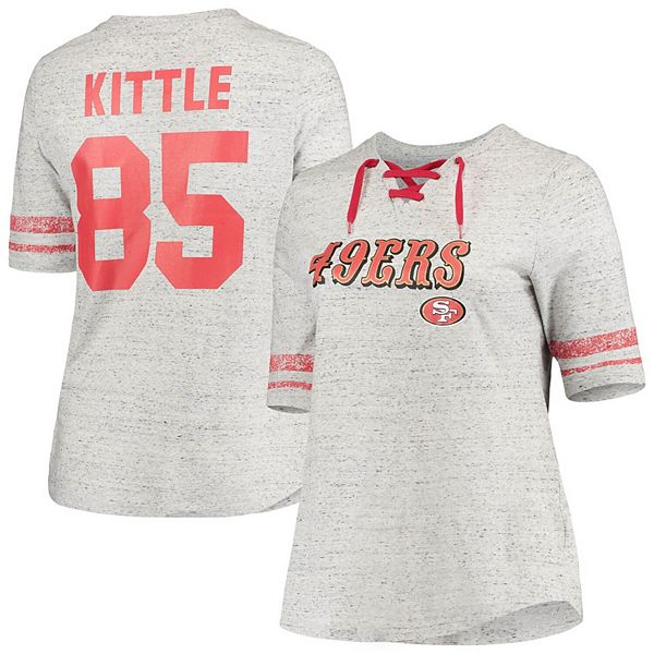 Men's Fanatics Branded George Kittle Heathered Gray San Francisco 49ers Big  & Tall Player Name &