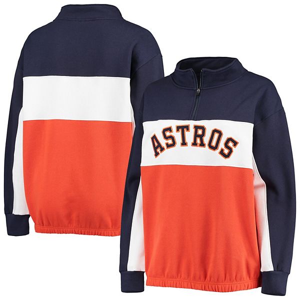 Cutter & Buck Men's Houston Astros White Eco Knit Stretch 1/4 Zip