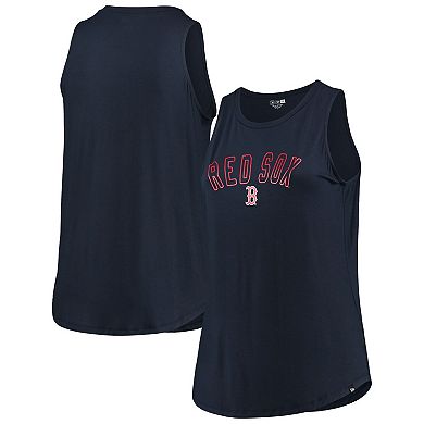 Women's New Era Navy Boston Red Sox Plus Size Tank Top