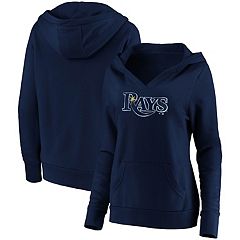 Women's Fanatics Branded Navy Detroit Tigers Core High Class Crossover  Pullover Hoodie