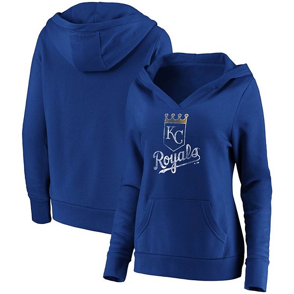 Fanatics Branded Women's Royal Kansas City Royals Official Logo Long Sleeve V-Neck T-Shirt - Royal