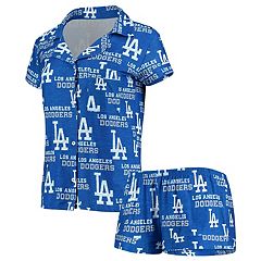 Women's Cream Los Angeles Dodgers Cozy Lounge Tank Top and Pants Set