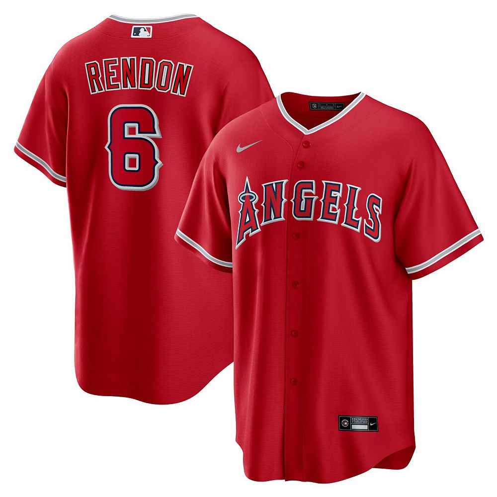 Men's Nike Anthony Rendon Red Los Angeles Angels Alternate Replica ...