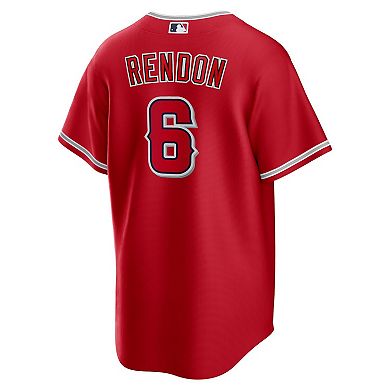 Men's Nike Anthony Rendon Red Los Angeles Angels Alternate Replica Player Name Jersey