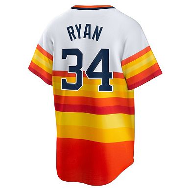Men's Nike Nolan Ryan White Houston Astros Home Cooperstown Collection Player Jersey