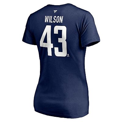 Women's Fanatics Branded Tom Wilson Navy Washington Capitals