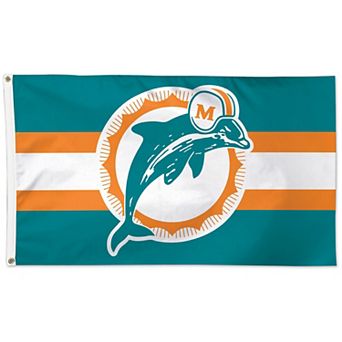 WinCraft Miami Dolphins 3' x 5' Historic Logo One-Sided Flag