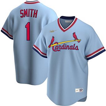 Men's Nike Ozzie Smith Light Blue St. Louis Cardinals Road Cooperstown Collection Player Jersey