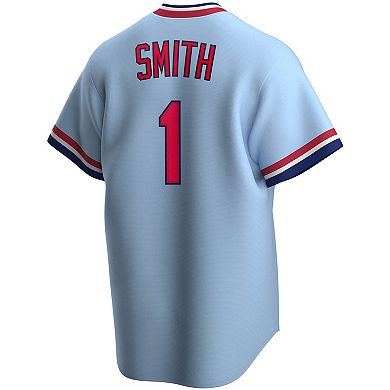 Men's Nike Ozzie Smith Light Blue St. Louis Cardinals Road Cooperstown Collection Player Jersey