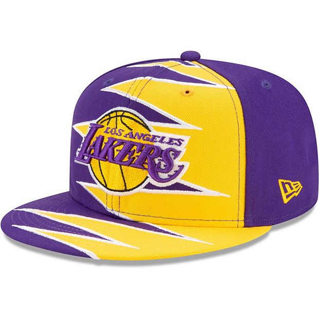Los Angeles Lakers 2T XL-LOGO Purple-Gold Fitted Hat